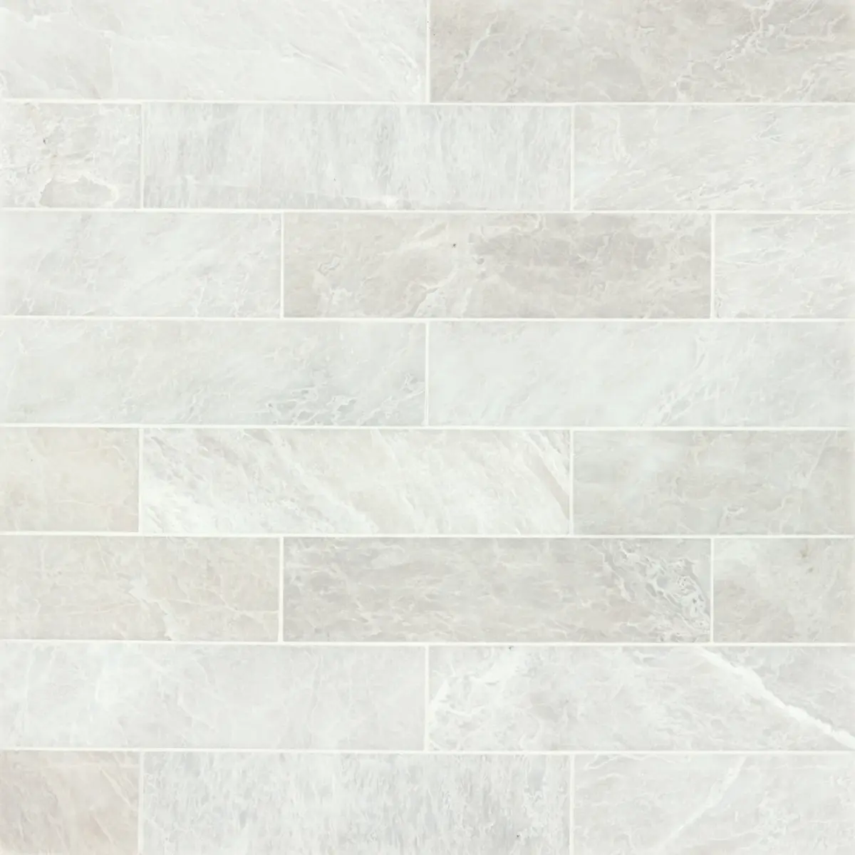 Iceberg White 3" x 12" Brushed Marble