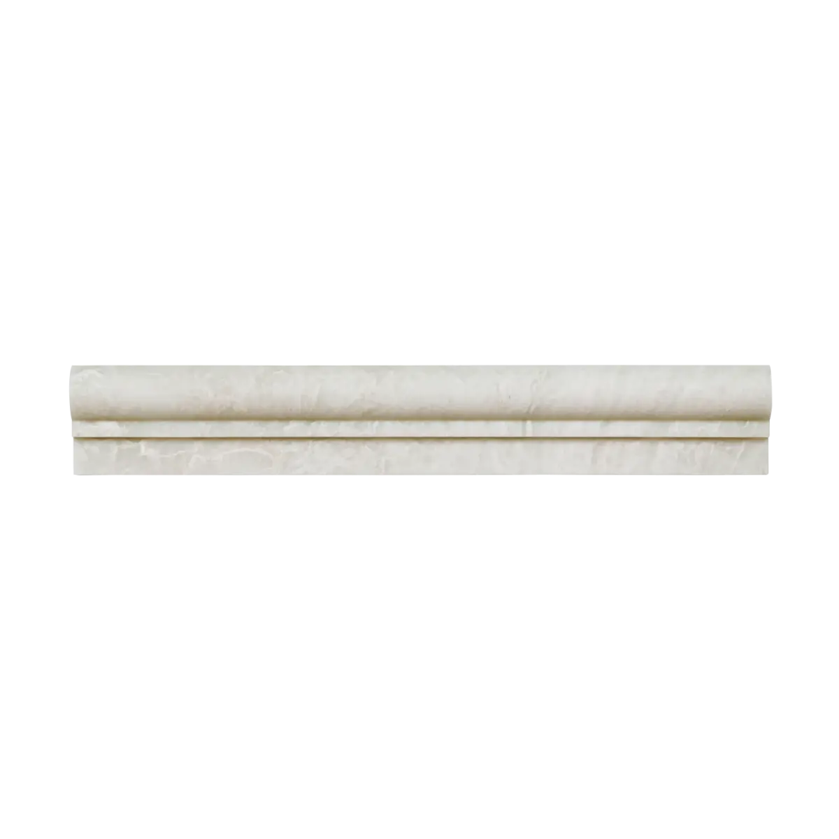 Iceberg White 2" x 12" Honed Marble Chair Rail