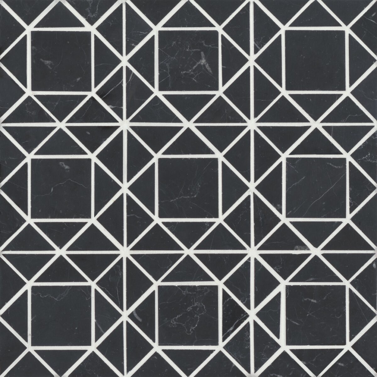 Monet Nero Marquina Mosaic 2 Honed