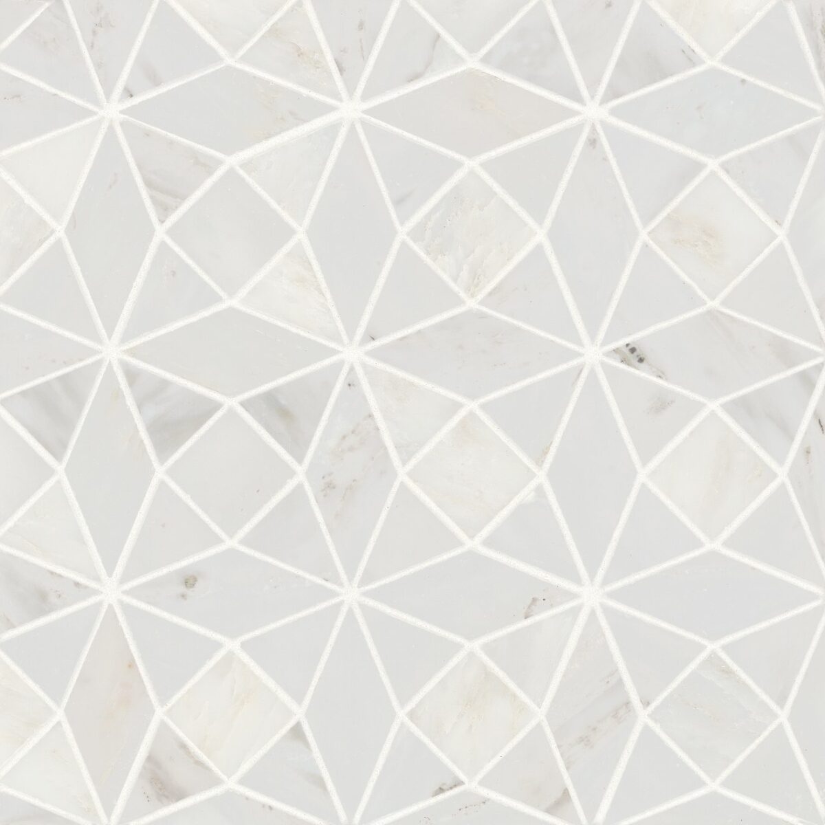 Monet Oriental White Mosaic 5 Honed