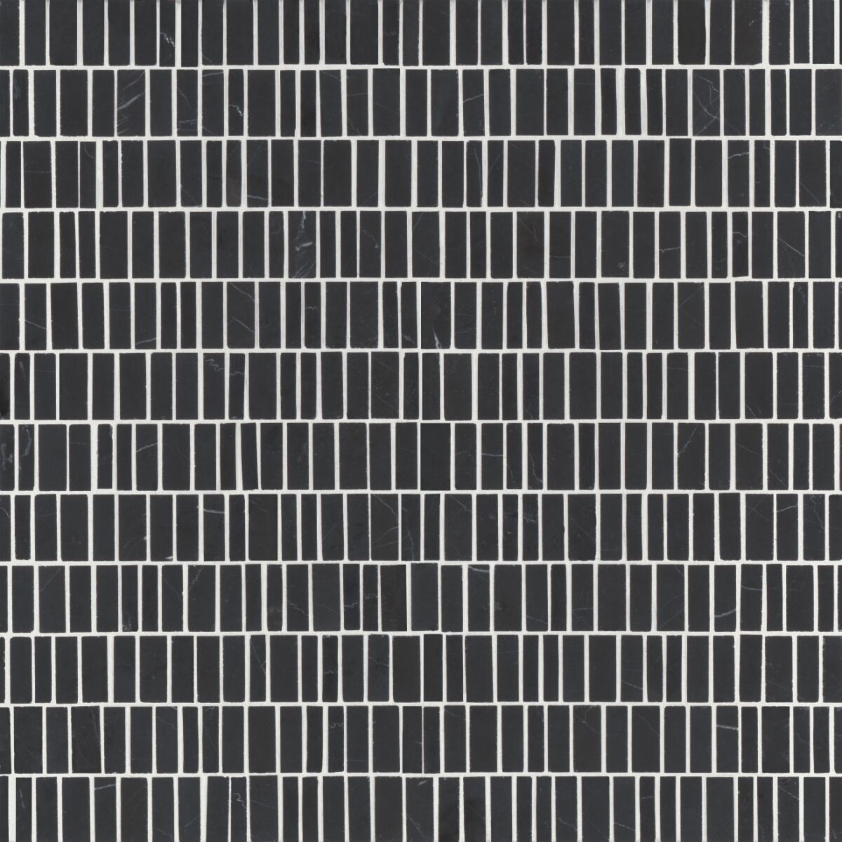 Monet Nero Marquina Mosaic 7 Honed