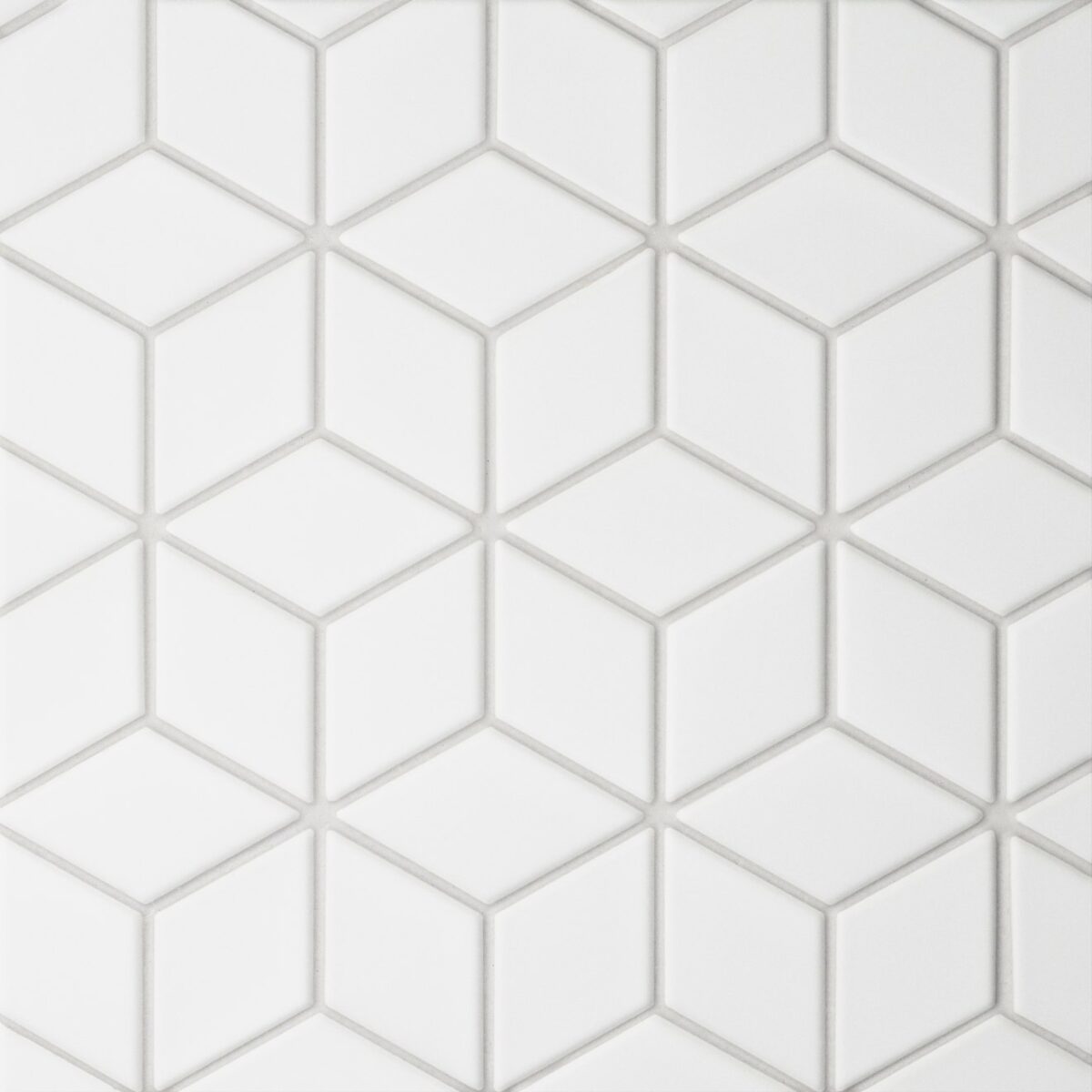 Le Cafe- Diamond Mosaic White Matte