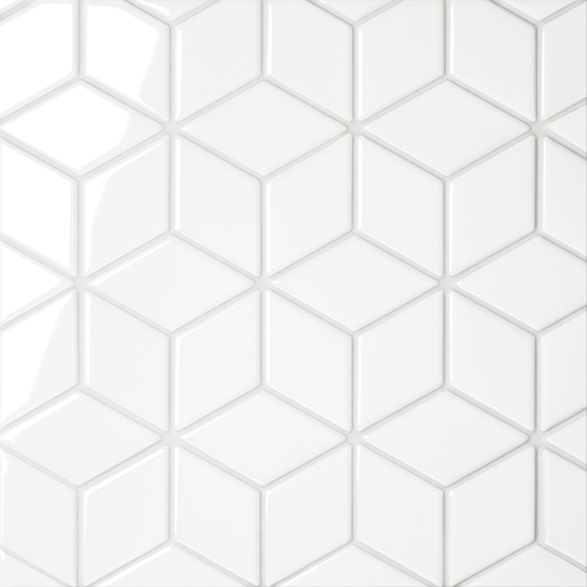Le Cafe- Diamond Mosaic White Gloss
