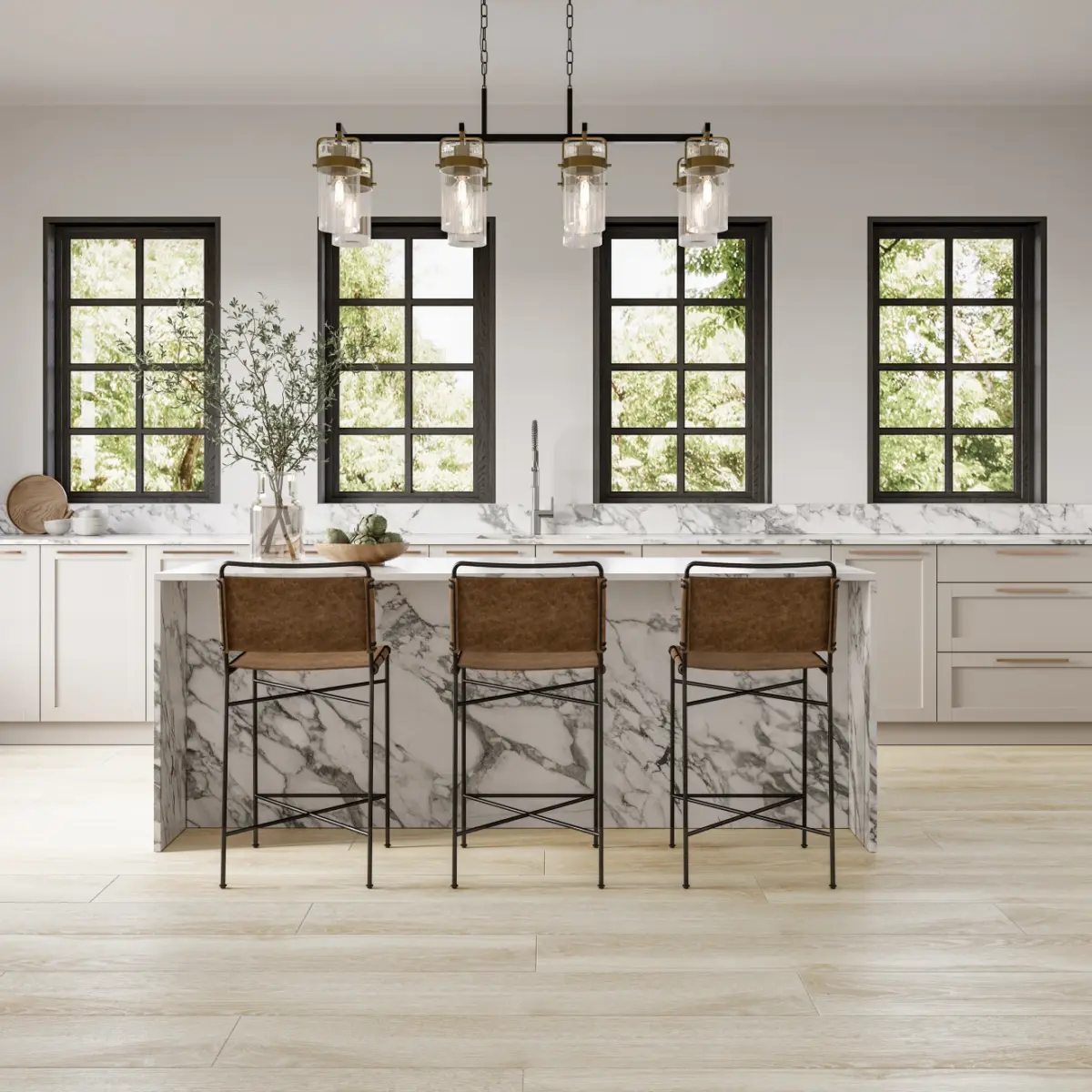 Timberline 10" x 72" Honed Porcelain Wood-Look Field Tile in Mahogany - Image 2