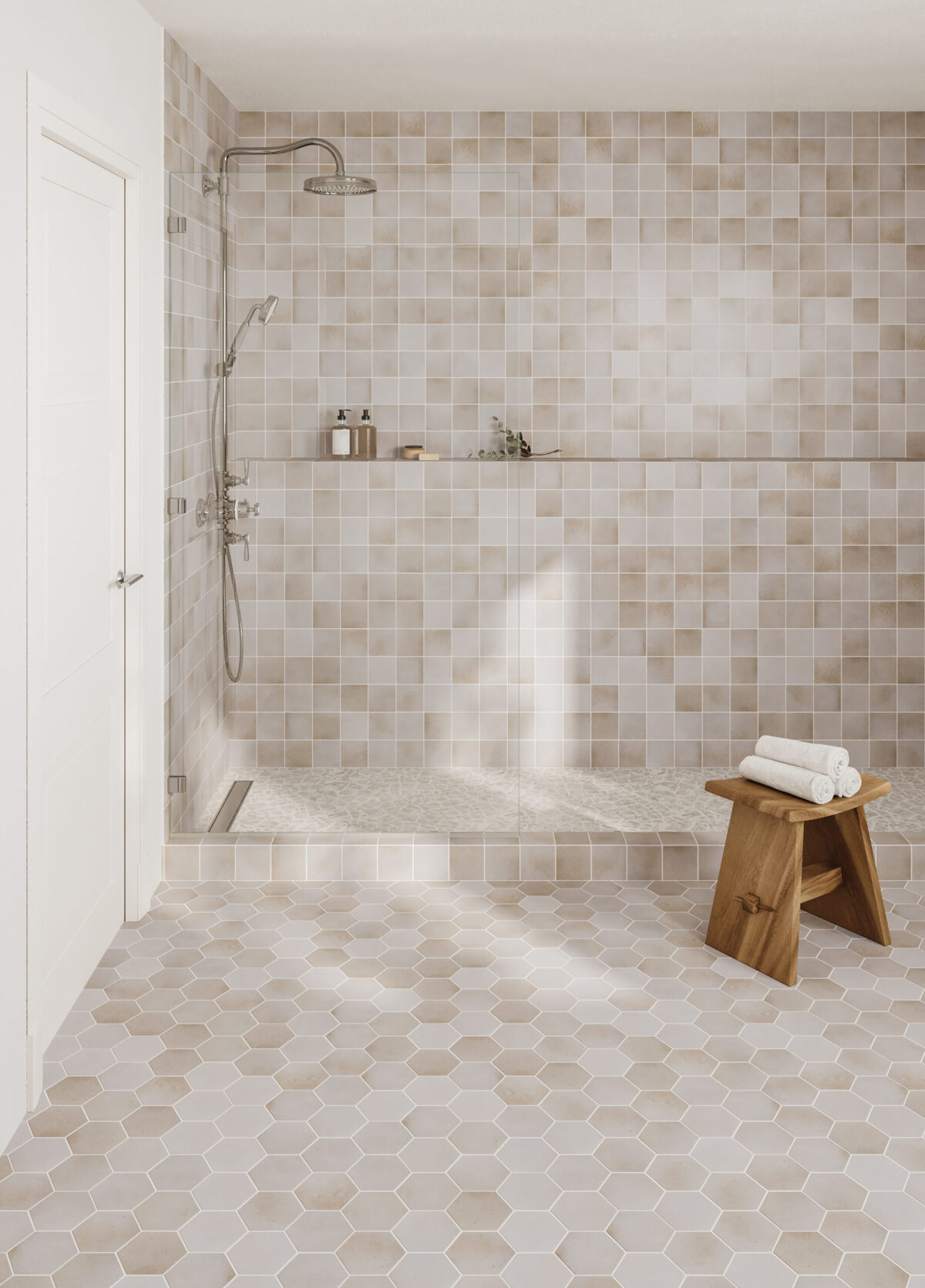 Celine 4x4 Field Tile Taupe Matte - Image 2
