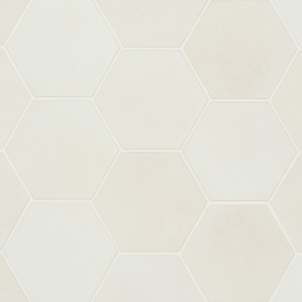 Celine Hexagon Field Tile White Matte