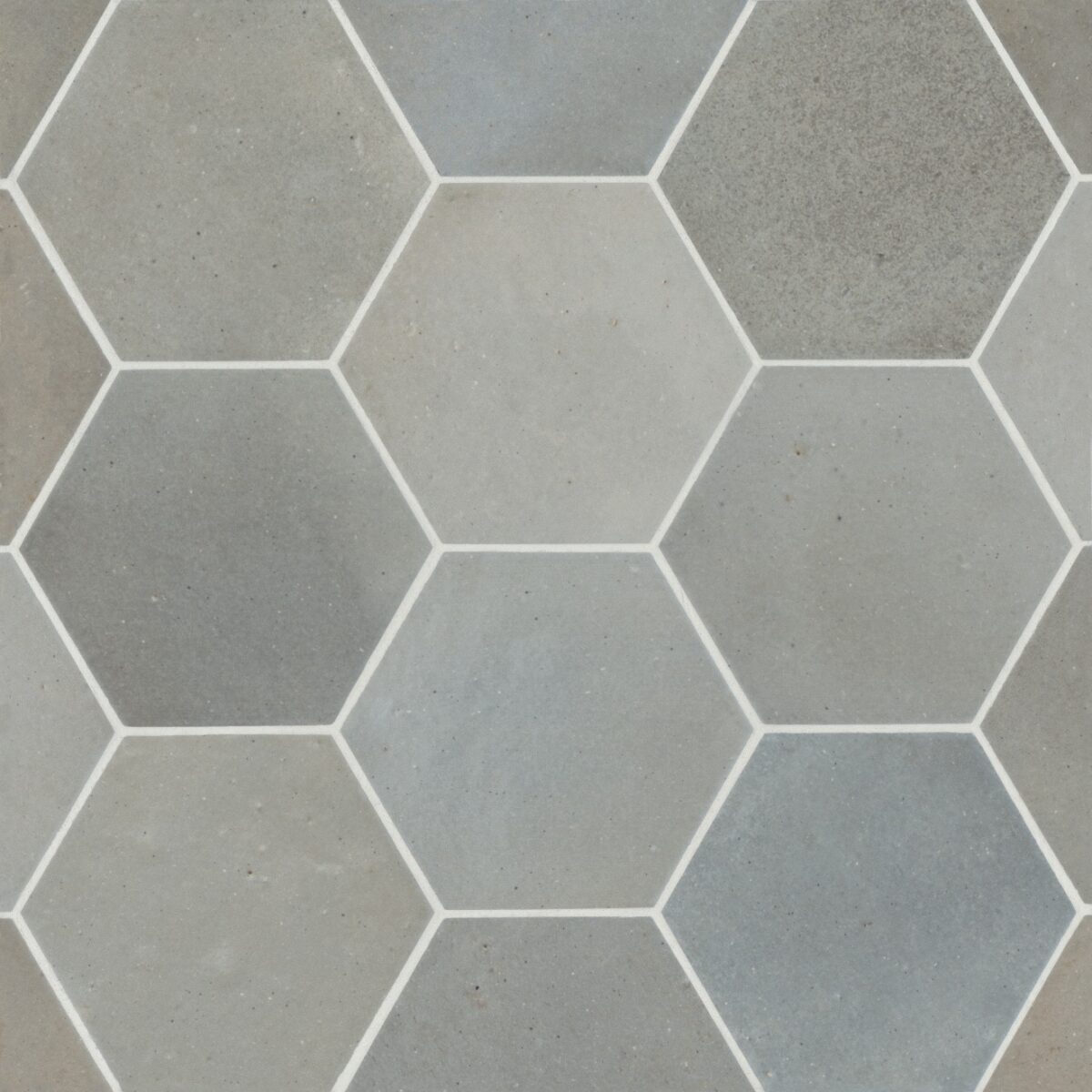 Celine Hexagon Field Tile Blue Matte