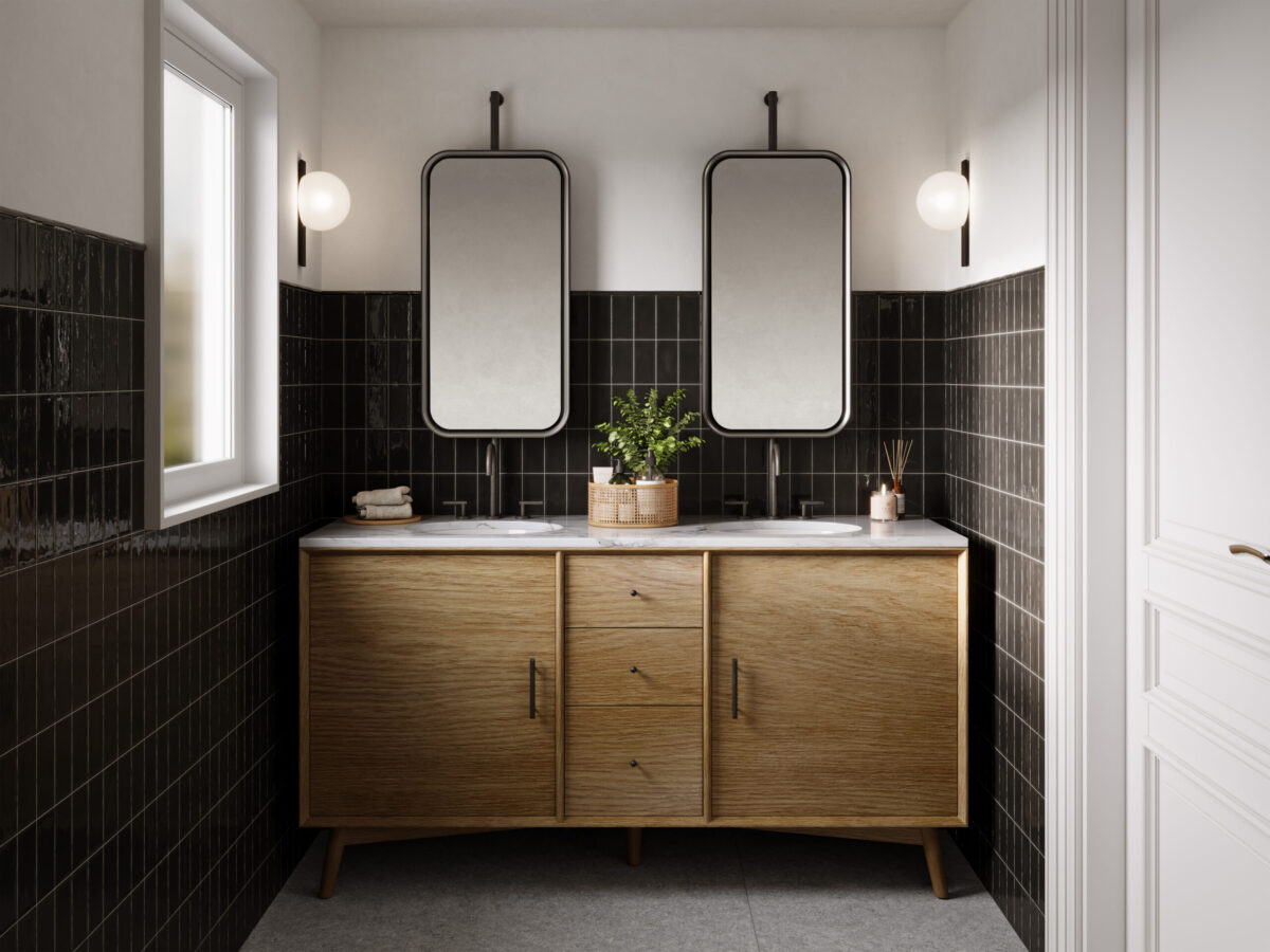 Marin 2.5x5 Wall Tile Black Sea - Image 2