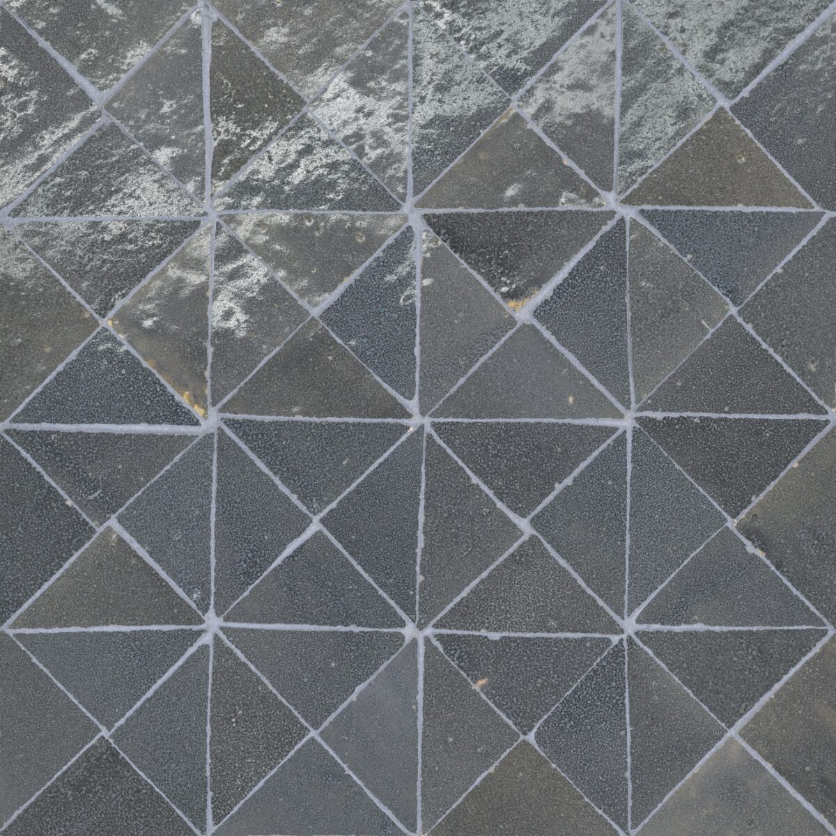 Zagora Triangle Mosaic Charcoal Gloss