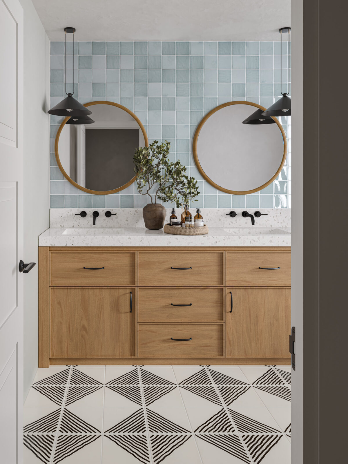 Marin 4x4 Wall Tile Misty Blue - Image 3