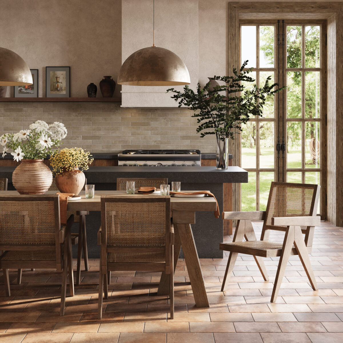 Montana 5x10 Brick Field Tile Matte Bitterroot - Image 2