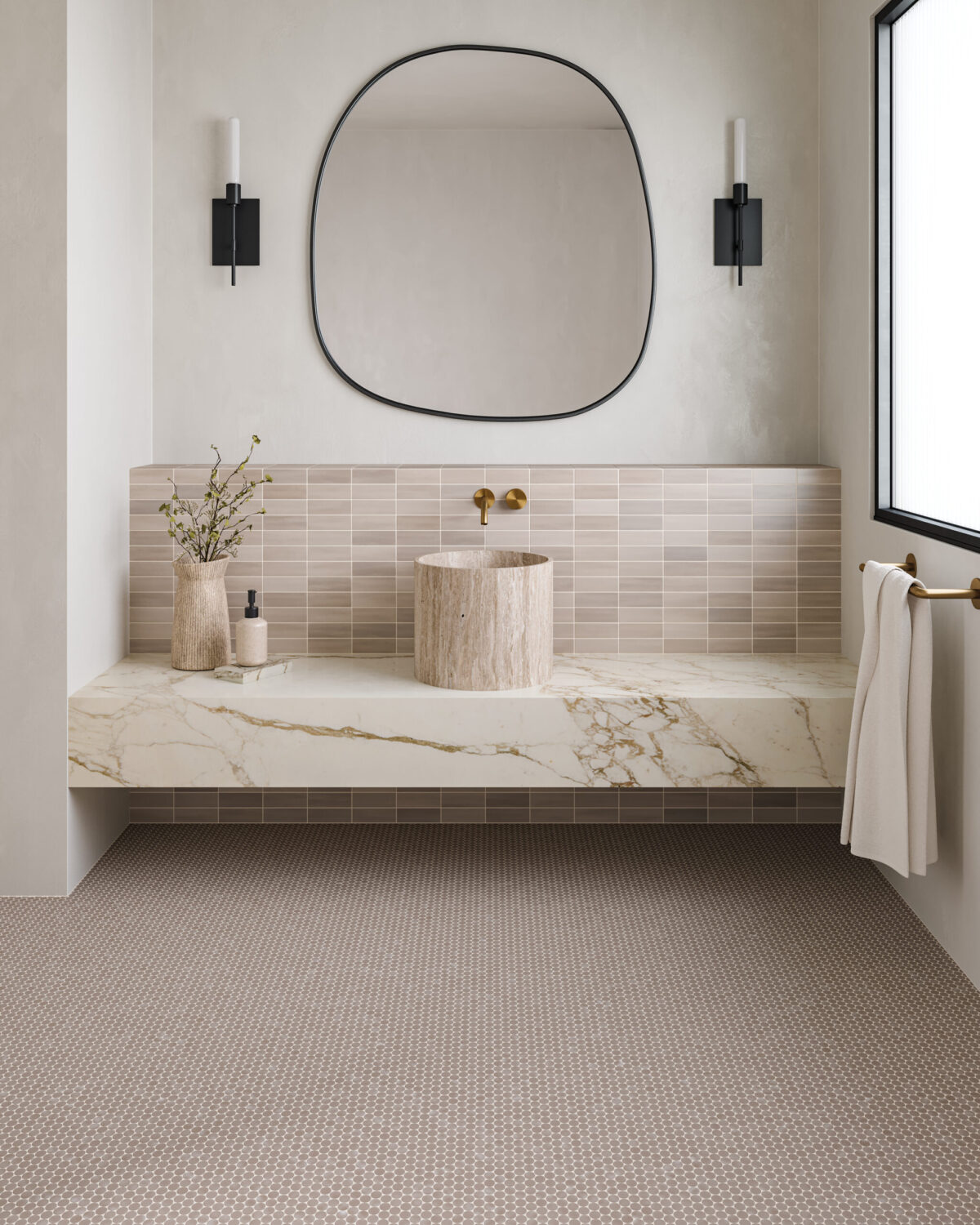 Celine 2x6 Field Tile Taupe Matte - Image 3