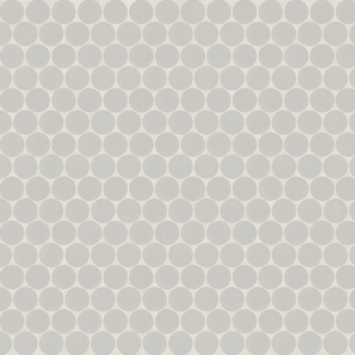Marin 3/4 inch Penny Mosaic Matte Pebble Gray