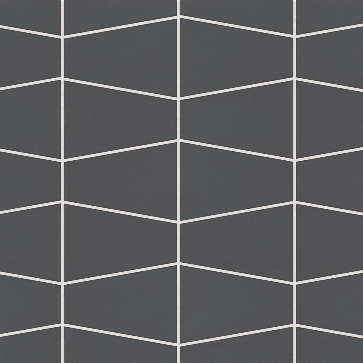 Marin Trapezoid Mosaic Matte Black Sea