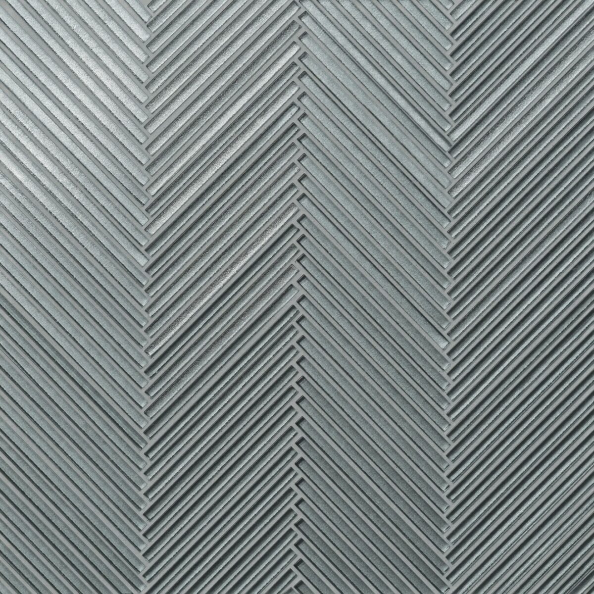 Kaikos Skinny Chevron All Glass Mosaic Light Green Matte