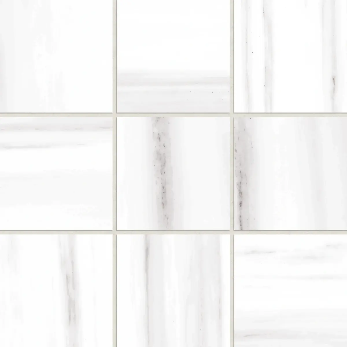 Prati 4" x 4" Honed Porcelain Mosaic in Dolomite