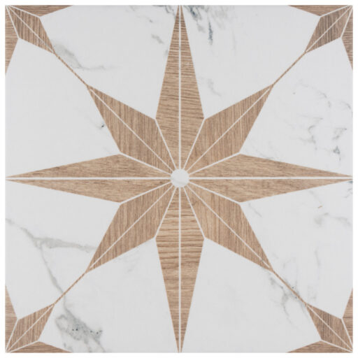 Llama Stella Loire Noce 9-3/4 in. x 9-3/4 in. Porcelain Floor and Wall Tile
