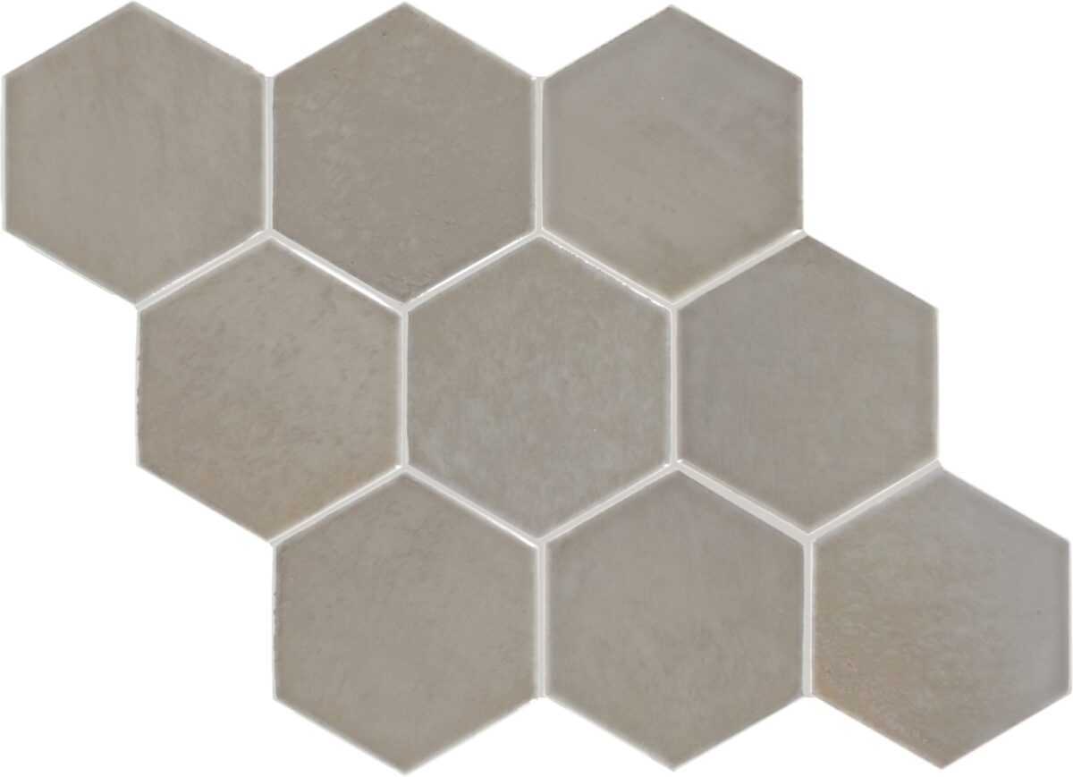 4" x 4" Mesmerist Charm Wall Tile Hexagon Glossy - Image 3