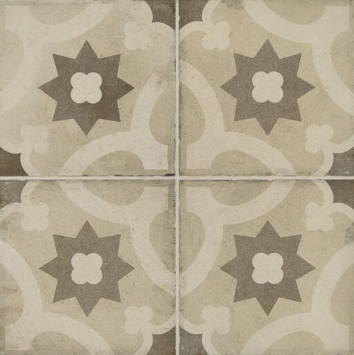 8" x 8" Quartetto Warm Sole Floor Tile Deco Square Matte