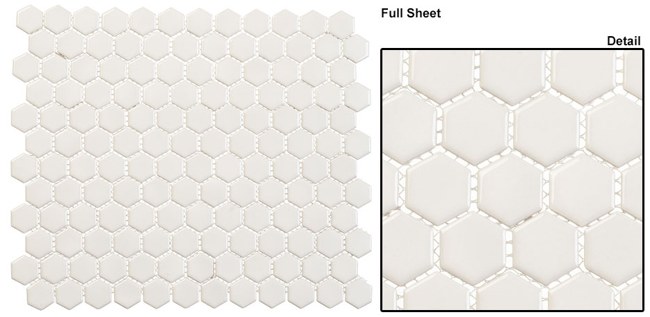 Pillar Shine (3/4" Hex Glossy) Freedom Avenue Collection 3/4" Hex