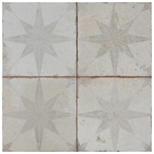 Kings Star White 17-5/8"x17-5/8" Ceramic Floor/Wall Tile