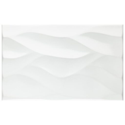 More Natur Glossy White 9-7/8"x15-3/4" Ceramic Wall Tile