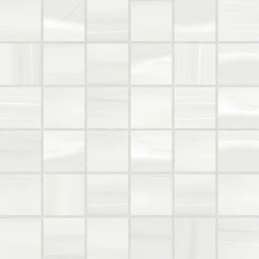 Linear Stone 2" x 2" Honed Square Mosaic in White