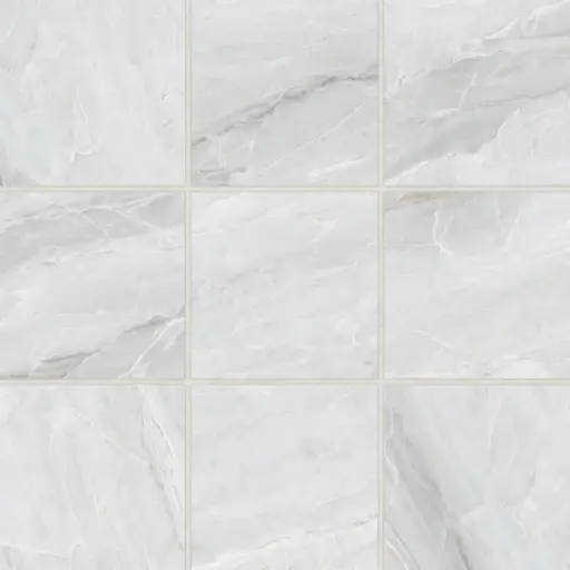 Magnifica 4" x 4" - 8mm Honed Porcelain Mosaic in Pietra Bianca