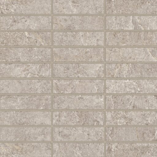 Farmhouse Living 1" x 4" Matte Porcelain Straight Set Mosaic in Pewter