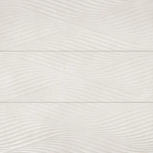 Donna 13" x 40" Matte Wave Deco Ceramic Tile in Sand