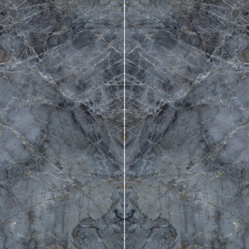 Magnifica Encore 60" x 126" - 12mm Satin Porcelain Bookmatched Porcelain Slab in Brilho Azul