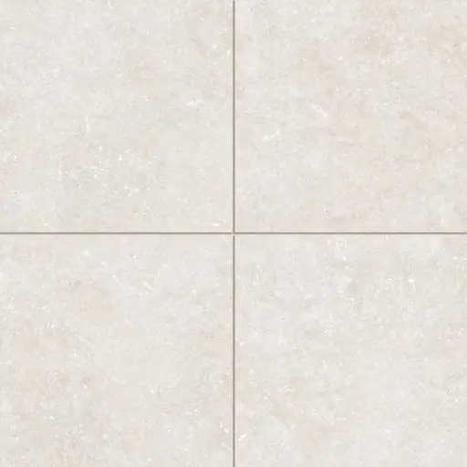 Oda 36" x 36" Soft Textured Matte Porcelain Tile in Ice
