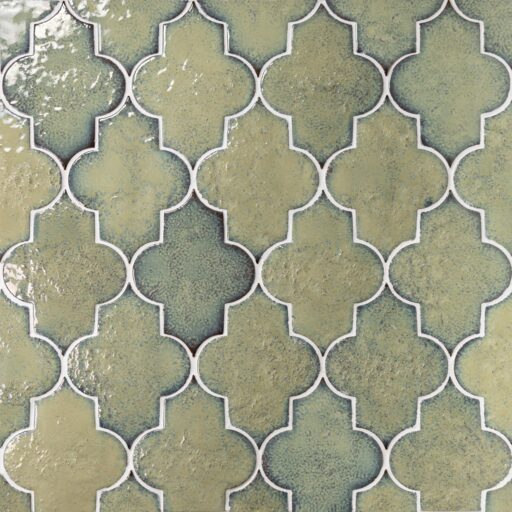 Lantern 3" x 8" Glossy Porcelain Tile in Moss