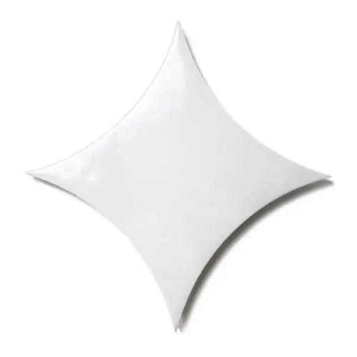 Legacy 6.5" x 6.5" Glossy Kite Porcelain Tile in Pearl