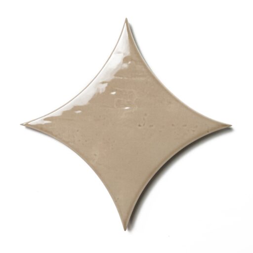 Legacy 6.5" x 6.5" Glossy Kite Porcelain Tile in Linen