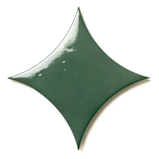 Legacy 6.5" x 6.5" Glossy Kite Porcelain Tile in Lagoon