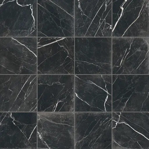 Antica Roma 12" x 12" Matte Porcelain Tile in Nero