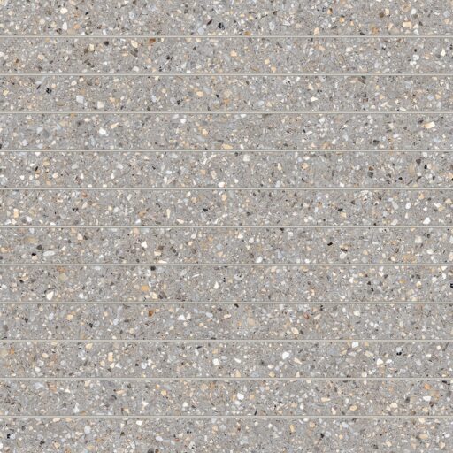 Mystere Light Grey 1x12 Porcelain Mosaic Structured