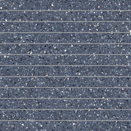 Mystere Blue 1x12 Porcelain Mosaic Structured