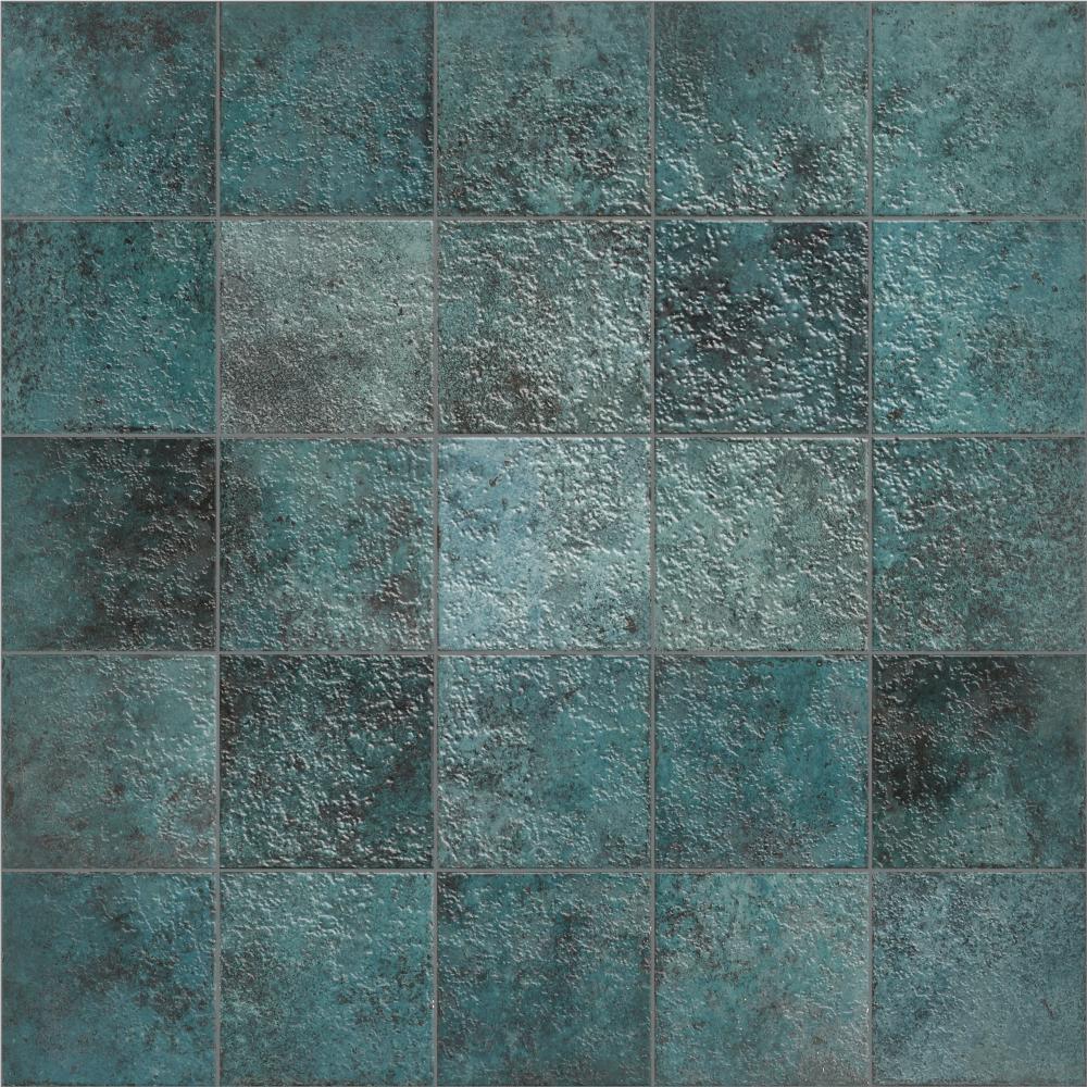 TAHITI TURQUOISE GLOSSY 6X6 GLAZED PORCELAIN