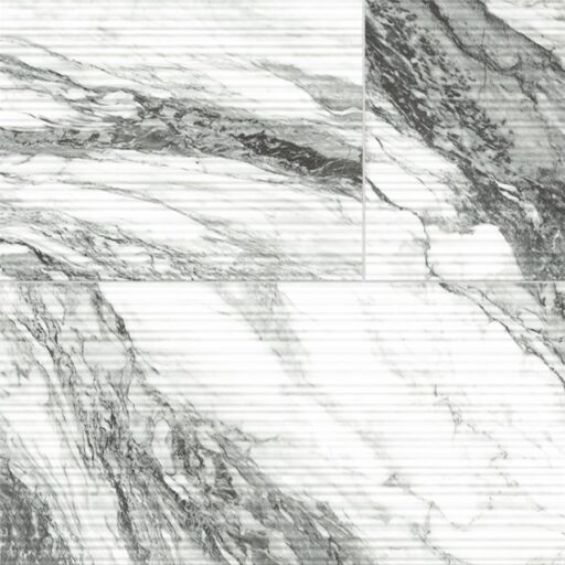 Touche Pleated Deco Zebre 23-1/2"x47-1/8" Porcelain F/W Tile