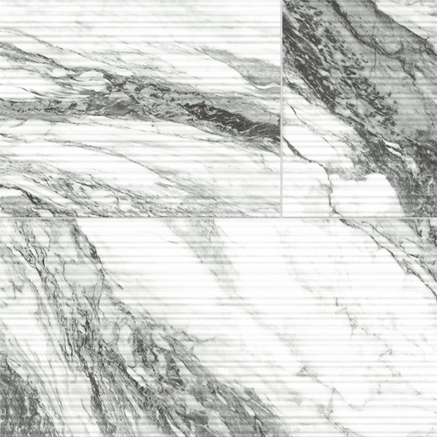 Touche Pleated Deco Zebre 23-1/2″x47-1/8″ Porcelain F/W Tile