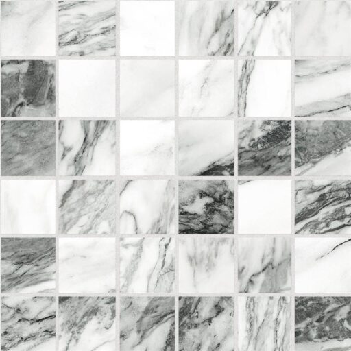 Touche 2" Square Zebre 11-3/4"x11-3/4" Porcelain F/W Mosaic