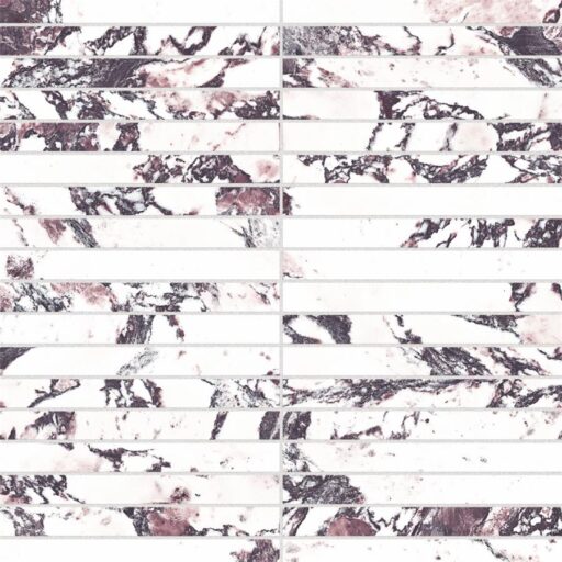 Touche Brick Stacked Rubis 11-3/4"x11-3/4" Porcelain F/W Mos