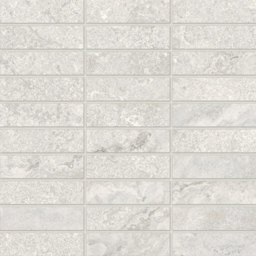 Lunaris Greige 1x4 Porcelain Mesh Mosaic Matte