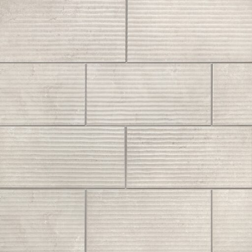 Lunaris Taupe 12x24 Porcelain Deco Wall Tile Fluted