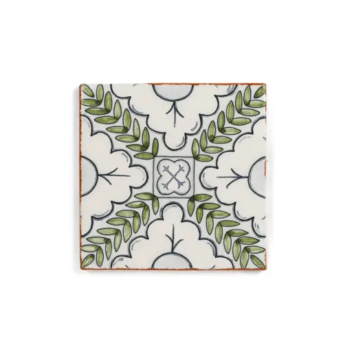 Palmetto Verdant 6x6 Ceramic Terracotta Field Tile Glazed
