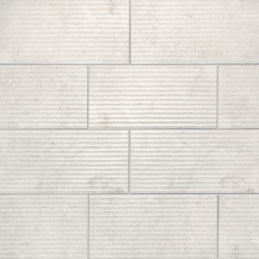 Lunaris Greige 12x24 Porcelain Deco Wall Tile Fluted